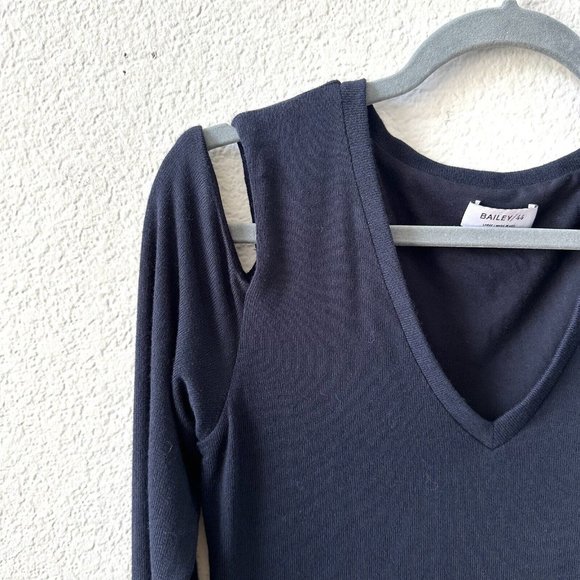 Bailey 44 Muriel Cut Out Shoulder Soft Stretch Jersey Sheath Dress Size Large - Picture 5 of 7